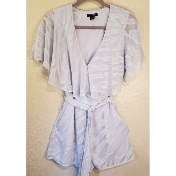 Guess By Marciano Frayed Romper, Size S, Blue - Picture 2 of 16